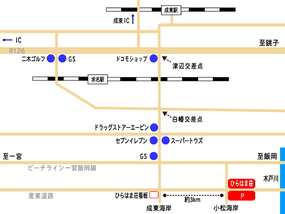 ひらはま荘　地図